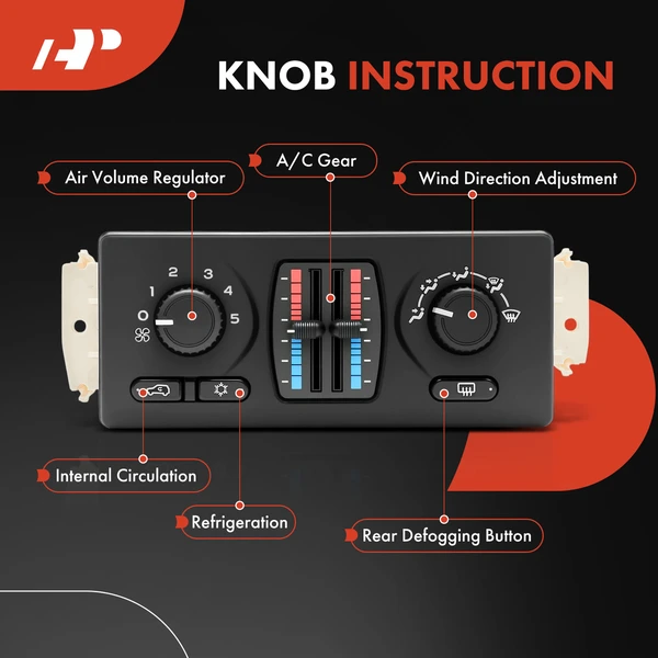Manual AC & Heater Climate Control Module for Chevy Trailblazer GMC Envoy Isuzu