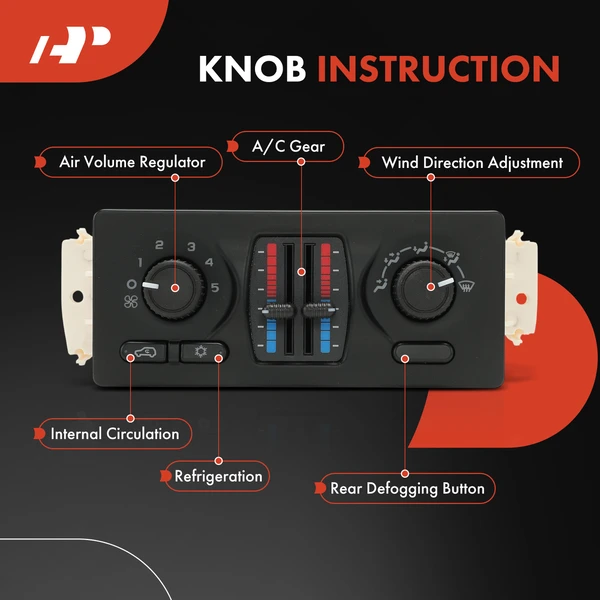 Manual AC & Heater Climate Control Module for Chevy Trailblazer GMC Envoy Buick