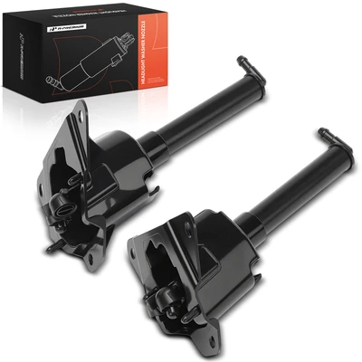 Pair Front Headlight Washer Nozzle Jet