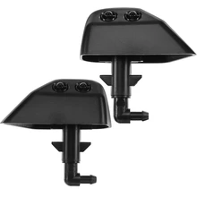 2 Pcs Front Headlight Washer Nozzle