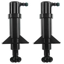 2 Pcs Front Headlight Washer Nozzle