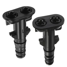 2 Pcs Front Headlight Washer Nozzle