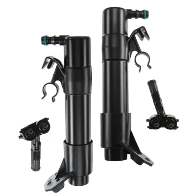 2 Pcs Front Headlight Washer Nozzle