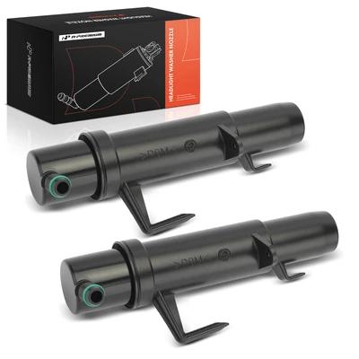 2 Pcs Front Headlight Washer Nozzle with O-Ring
