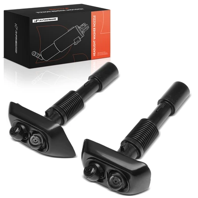 2 Pcs Front Headlight Washer Nozzle