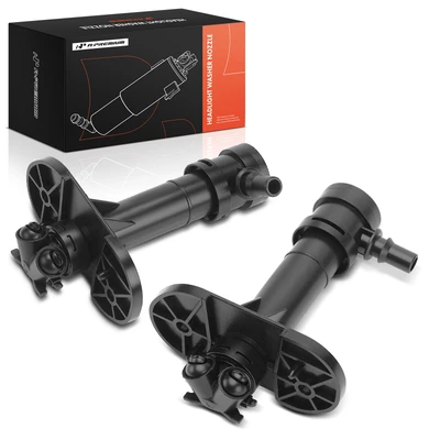 2 Pcs Front Headlight Washer Nozzle Jet