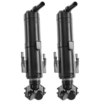 2 Pcs Front Headlight Washer Nozzle