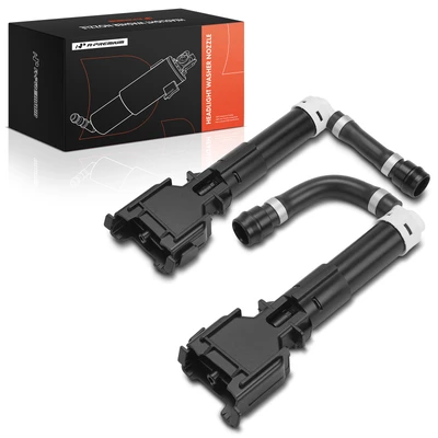 2 Pcs Front Driver & Passenger Headlight Washer Nozzle
