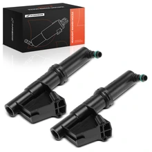 2 Pcs Front Headlight Washer Nozzle for 2004-2011 Volvo S40