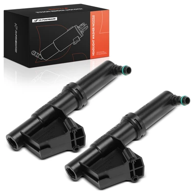 2 Pcs Front Headlight Washer Nozzle