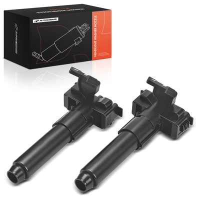 2 Pcs Front Driver & Passenger Headlight Washer Nozzle