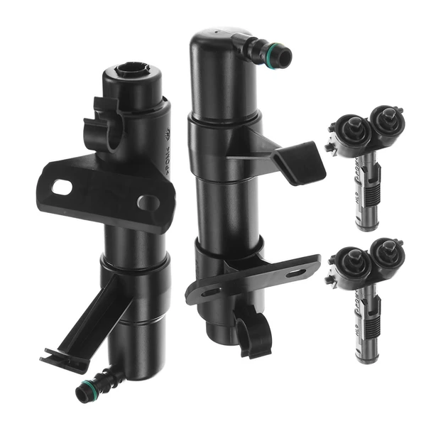 2 Pcs Front Headlight Washer Nozzle for Volkswagen Tougre 2003-2006