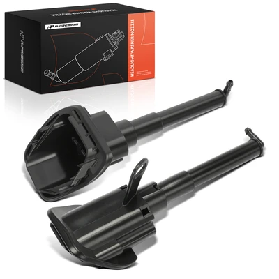 2 Pcs Driver & Passenger Headlight Washer Nozzle Cleaning Jet