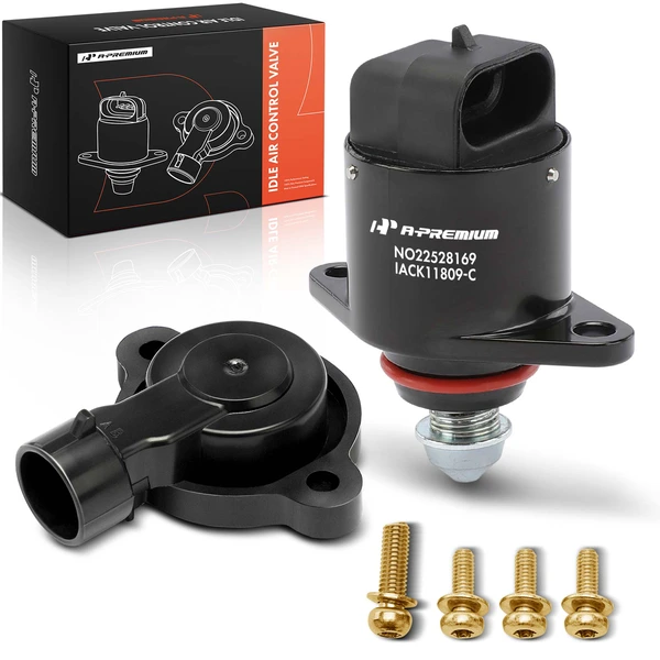 2 Pcs Idle Air Control Valve & Throttle Position Sensor Set for 2000-2005 Chevrolet Impala