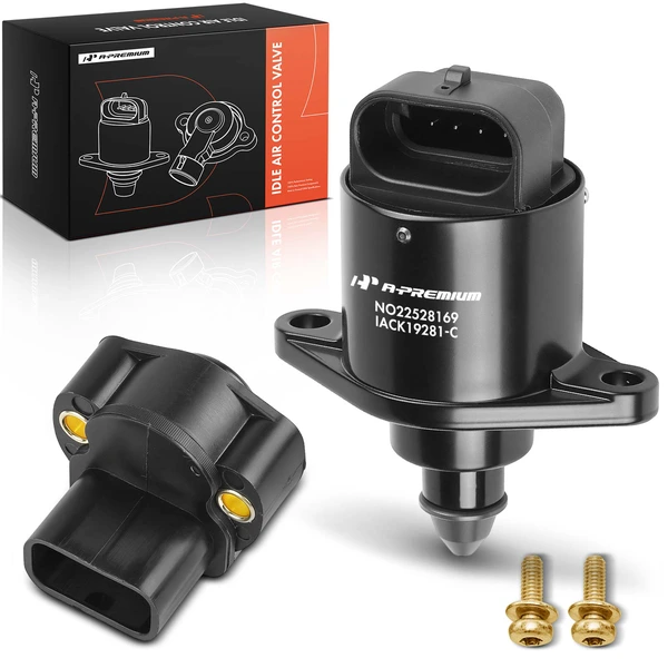 2 Pcs Idle Air Control Valve & Throttle Position Sensor Set for 1991-1995 1997 Jeep Wrangler