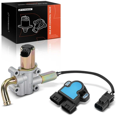2 Pcs Idle Air Control Valve & Throttle Position Sensor Set