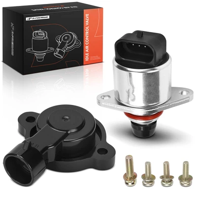 2 Pcs Idle Air Control Valve & Throttle Position Sensor Set