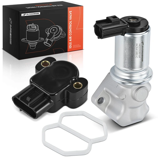 2 Pcs Idle Air Control Valve & Throttle Position Sensor Set for 2005-2006 Mazda MPV