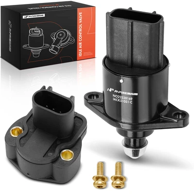 2 Pcs Idle Air Control Valve & Throttle Position Sensors