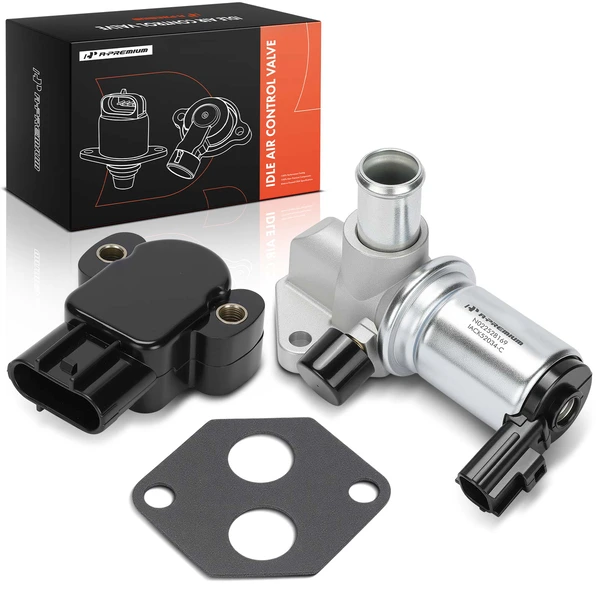 2 Pcs Idle Air Control Valve & Throttle Position Sensor Set for Ford Lincoln Mercury