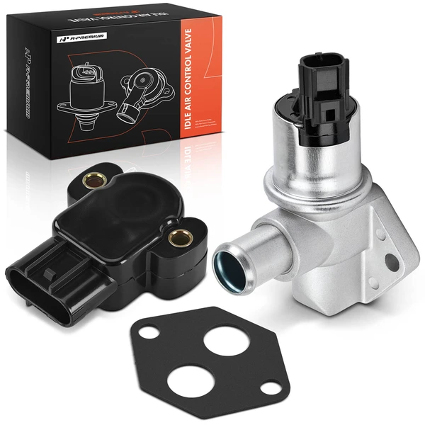 2 Pcs Idle Air Control Valve & Throttle Position Sensor Set for 2003-2004 Ford Crown Victoria