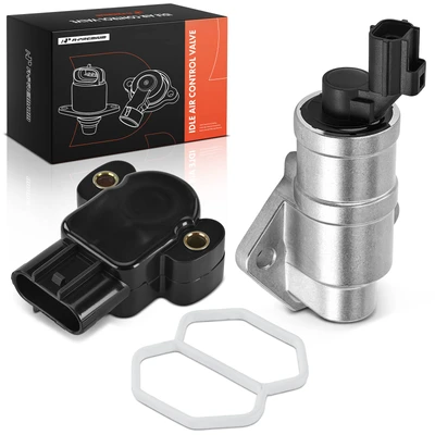 2 Pcs Idle Air Control Valve & Throttle Position Sensor Set