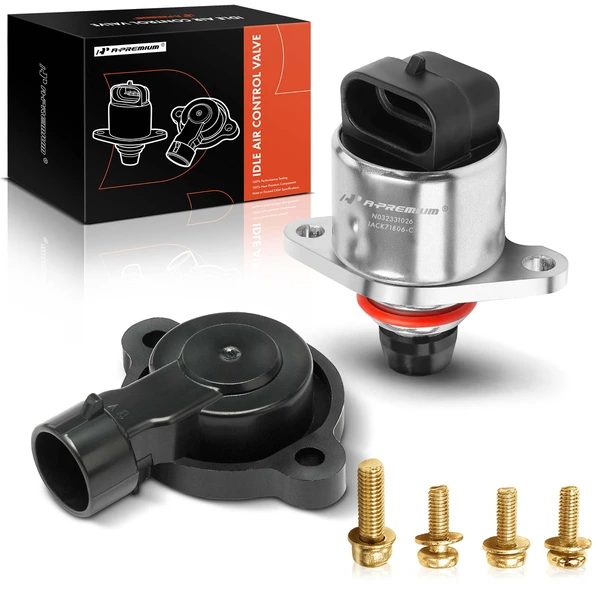 2 Pcs Throttle Position Sensor & Idle Air Control Valve for 2002 Chevrolet Avalanche 1500