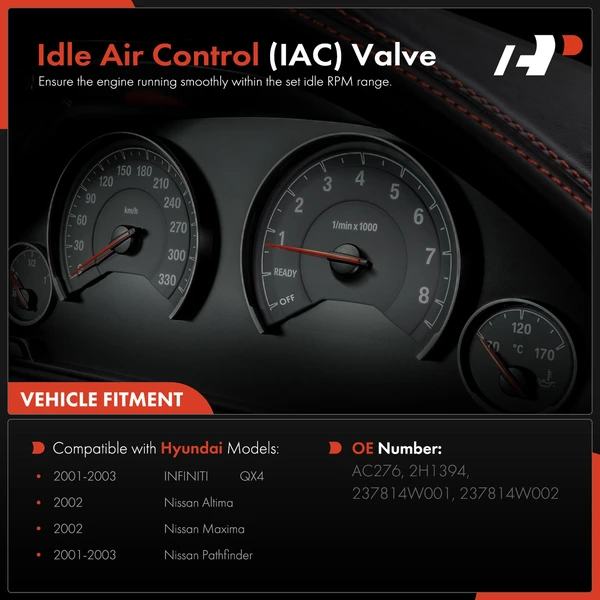 Idle Air Control Valve for INFINITI QX4 2001-2003 Nissan Altima 2002 Pathfinder