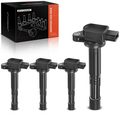 4 Pcs Ignition Coils with 3 Pins