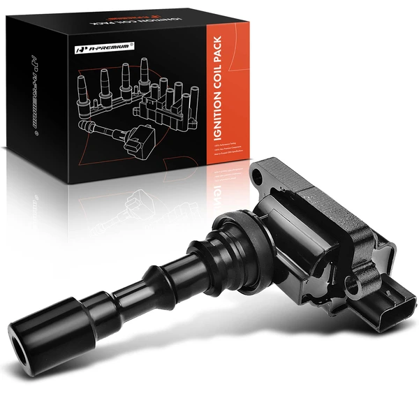 One Set-Pc Ignition Coil 3-Blade Terminal Round, Rectangular A-Premium APIC0214