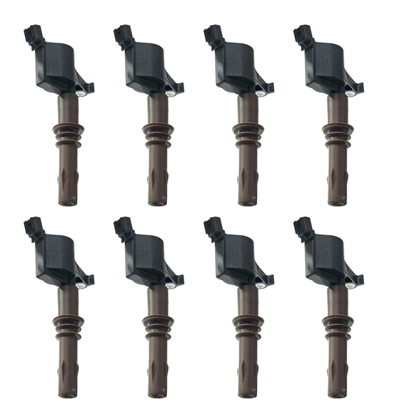2008-2010 Ford F-250 Super Duty A Set of 8-Pc Ignition Coil 2-Blade Terminal Rectangular A-Premium APIC0118