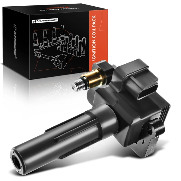 One Set-Pc Ignition Coil 3-Blade Terminal Rectangular A-Premium IC0071