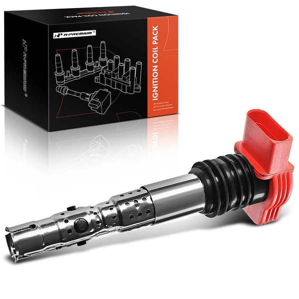 2002-2005 Audi A4 One Set-Pc Ignition Coil 4-Blade Terminal Rectangular, Oval A-Premium IC0030
