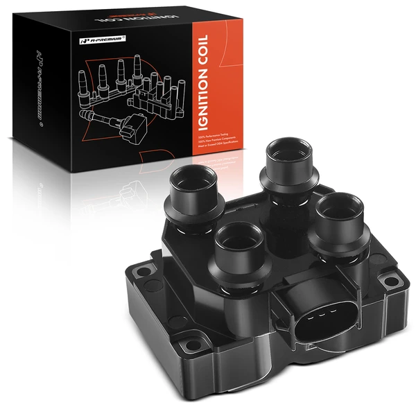 1993-1996 Lincoln Mark VIII One Set-Pc Ignition Coil 3-Blade Terminal Oval A-Premium APIC0102