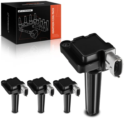 4 Pcs Ignition Coils with 4 Pins