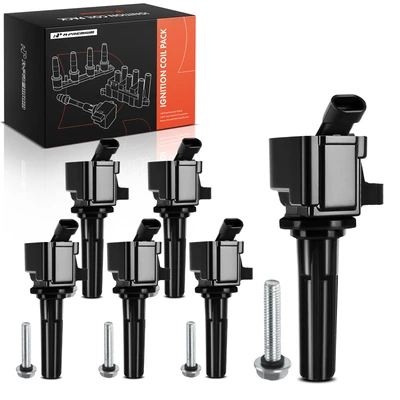 6 Pcs Ignition Coils with 3 Pins