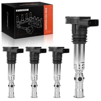 4 Pcs Ignition Coils with 4 Pins