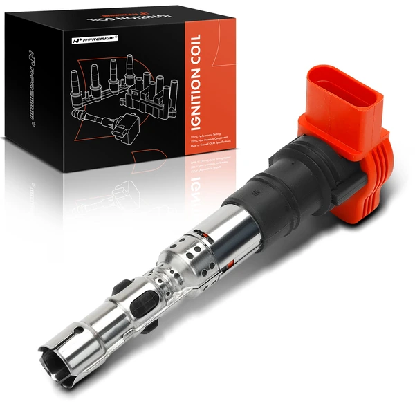 One Set-Pc Ignition Coil 4-Blade Terminal Oval A-Premium IC0164