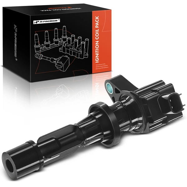 One Set-Pc Ignition Coil 2-Blade Terminal Round, Square A-Premium APIC0218