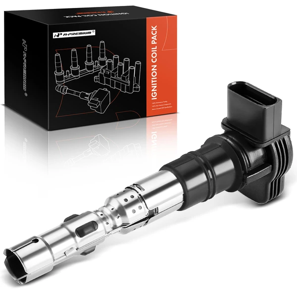 One Set-Pc Ignition Coil 4-Blade Terminal Rectangular, Oval A-Premium APIC0220