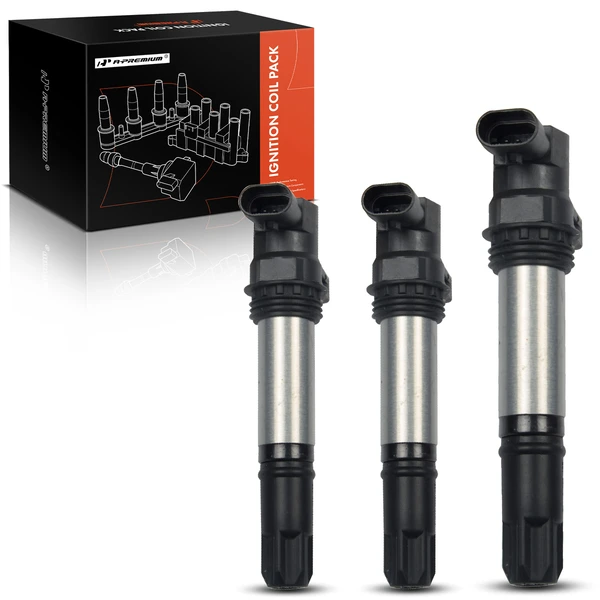 One Set-Pc Ignition Coil 3-Blade Terminal Oval A-Premium IC0074