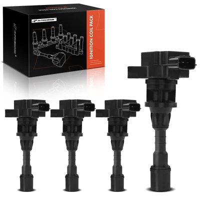 4 Pcs Ignition Coils with 3 Pins
