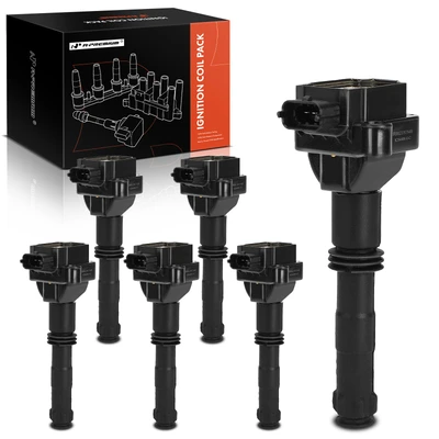 6 Pcs Ignition Coils with 3 Pins