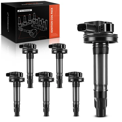 6 Pcs Ignition Coils with 2 Pins
