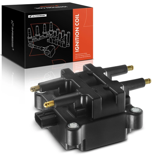 One Set-Pc Ignition Coil 3-Blade Terminal Rectangular, Square A-Premium APIC0081