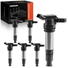 A Set of 6 Pieces Ignition Coil 4-Blade Terminal Round, Rectangular 2006-2014 Volvo XC90 A-Premium APIC0238