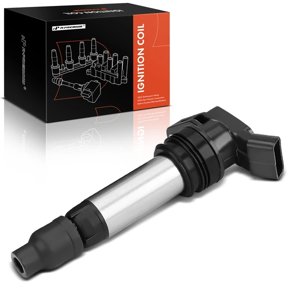 One Set-Pc Ignition Coil 4-Blade Terminal Round, Rectangular A-Premium APIC0237