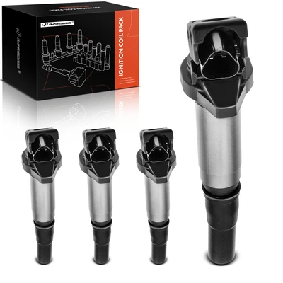 4 Pcs Ignition Coils with 3 Pins