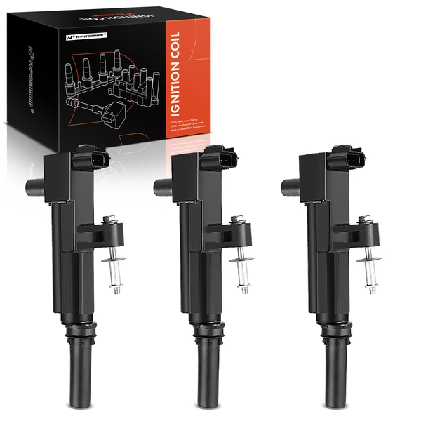 2011 Ram Dakota A Set of 3-Pc Ignition Coil 2-Blade Terminal Rectangular A-Premium APIC0086