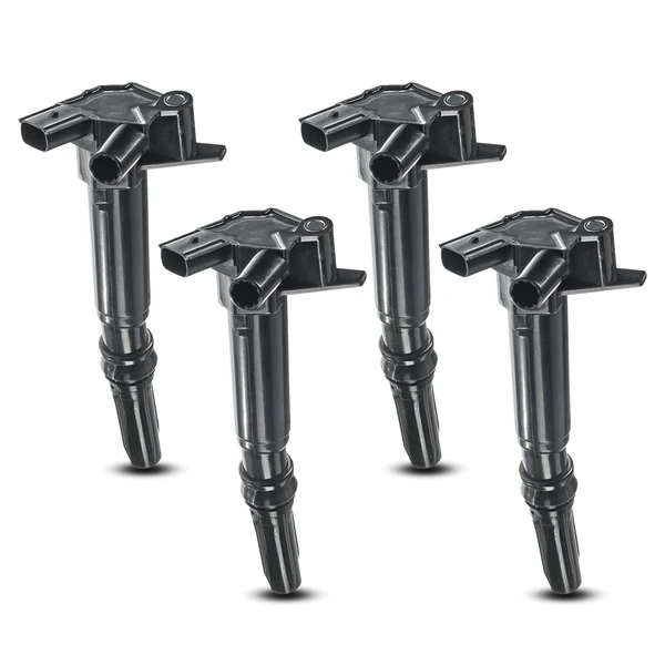 A Set of 4-Pc Ignition Coil 2-Blade Terminal Rectangular, Square A-Premium APIC0046